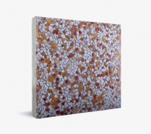 Washed Concrete Mosaic (White Red Lemon) 50x50cm