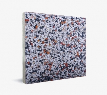 Washed Concrete Mosaic (White Red Black) 50x50cm